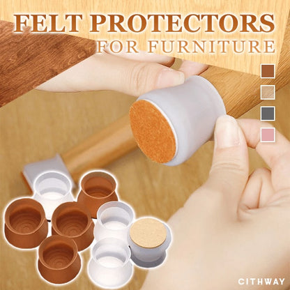 Cithway™ Chair & Table Legs Felt Protective Covers (Set of 8)