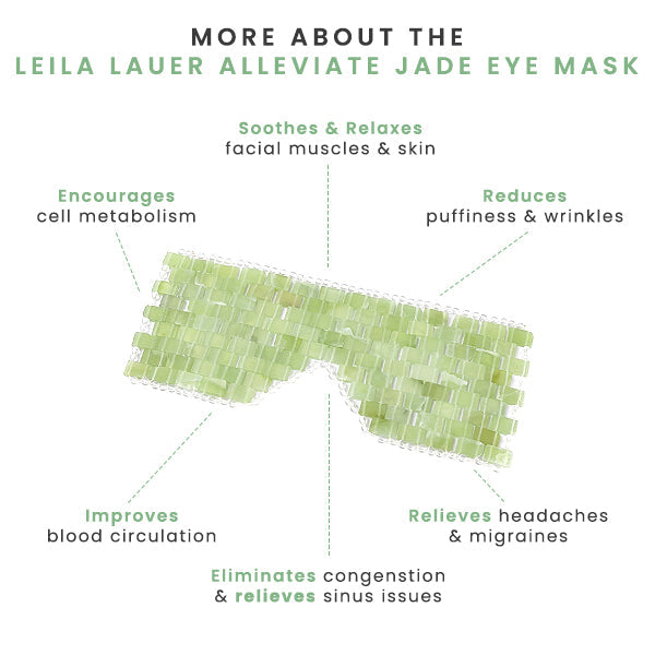 LeilaLauer Precious Alleviate Jade Eye Mask