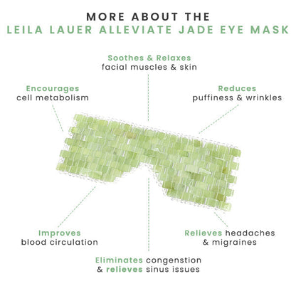 LeilaLauer Vitality Alleviate Jade Eye Mask
